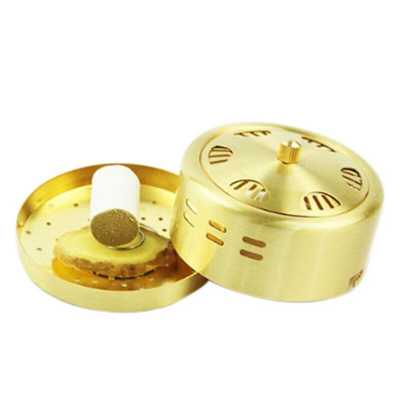 New Pure Brass Moxa Roll Burner Box Moxibustion Box Holder With Cloth Co.hap Unbranded Does Not Apply - фотография #8