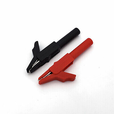 10Pcs Red/Black 56mm Insulated Safety 4mm Banana Female Jack Test Alligator Clip Unbranded/Generic Does Not Apply - фотография #3