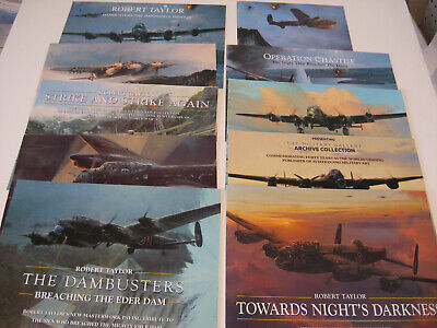 British Bombers RAF Robert Taylor 10 Aviation Art Advertising Flyers Brochures Без бренда