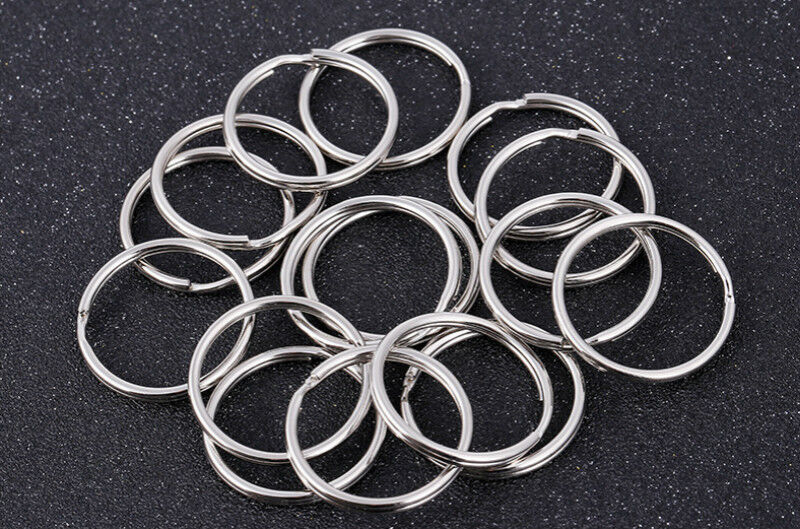 USA 100Pcs Key Rings Chains Split Ring Hoop Metal Loop Steel Accessories 25mm A+ Unbranded Does not apply - фотография #6