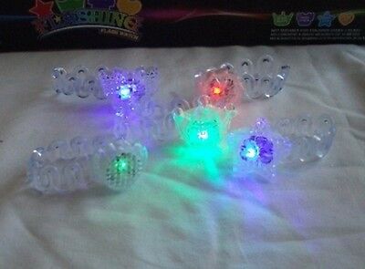 12 pcs Flashing Bracelet Wristband with Multi Color LED Light Party Favor Supply Unbranded - фотография #3
