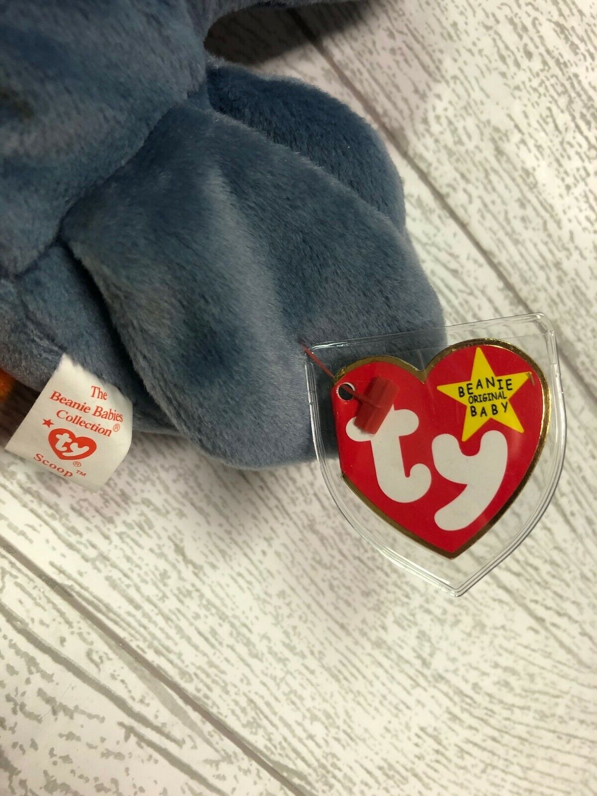 Scoop Pelican 5th Gen '96 Retired Ty Beanie Baby Collectible & Teenie Lot Ty - фотография #2
