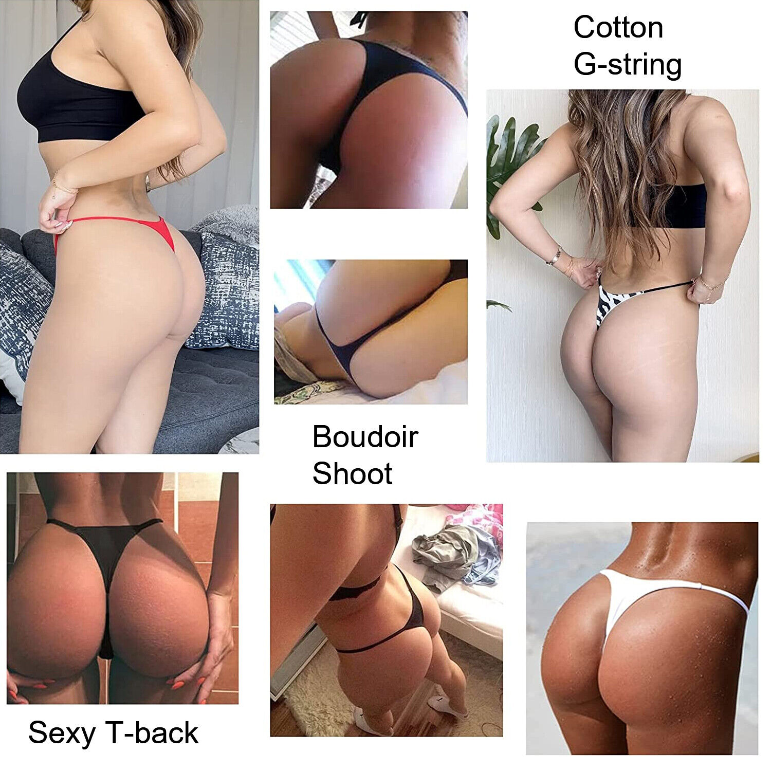 Women's Sexy G-string Bikini Knickes Thongs Low Rise Seamles Panties Briefs S-XL DONWELL - фотография #3
