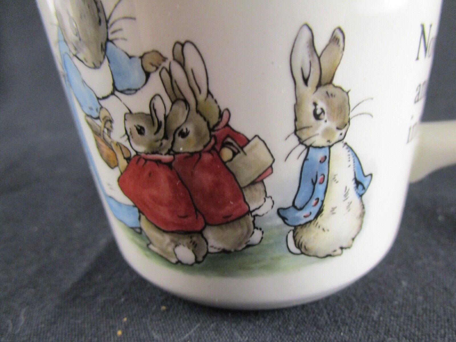 Wedgwood Beatrix Potter Peter Rabbit China Mug Cup 1 handle England Lot of 4 Wedgwood - фотография #3