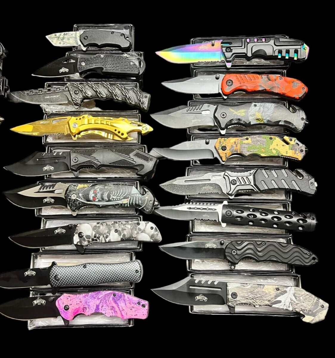 LOT OF 45 Spring Assisted pocket knife Collectible Design Wholesale Knives AS-IS Без бренда - фотография #9