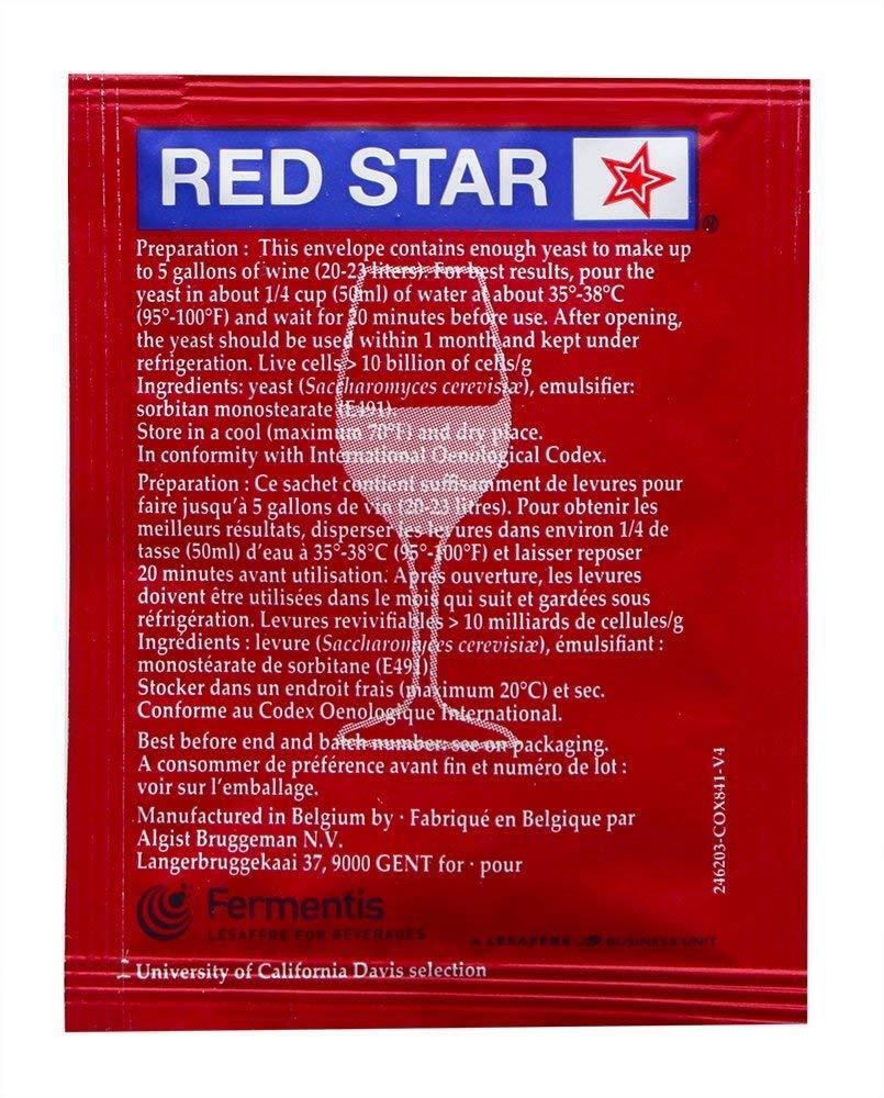 2 pack Red Star Premier Classique formerly Montrachet Wine Making BUY 6 /1 FREE  Red Star RS-Montrachet - фотография #5