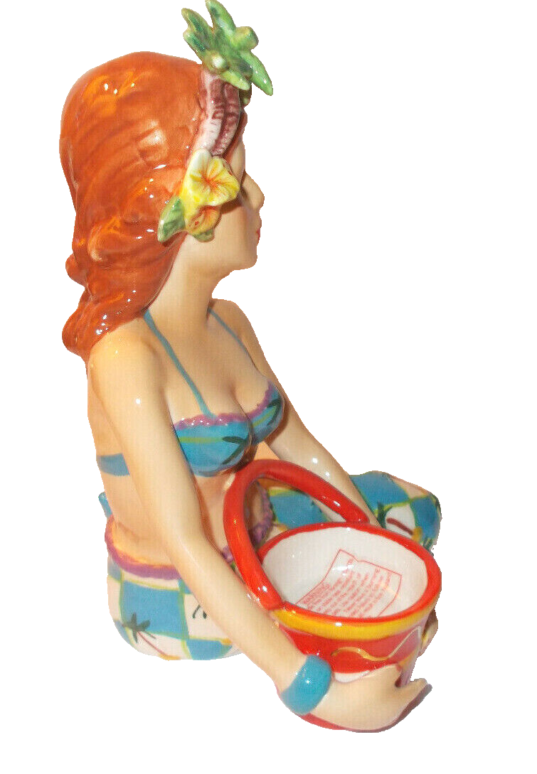 Diane Artware Come Dream With Me Aqua Ann Tealight Island Design Mermaid Figure Diane Artware - фотография #3