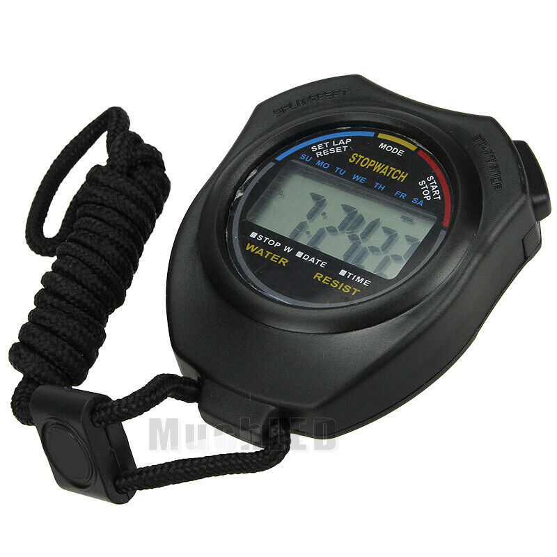 Digital LCD Alarm Date Time Counter Stopwatch Sport Timer Electronic Chronograph Unbranded Does not apply - фотография #7