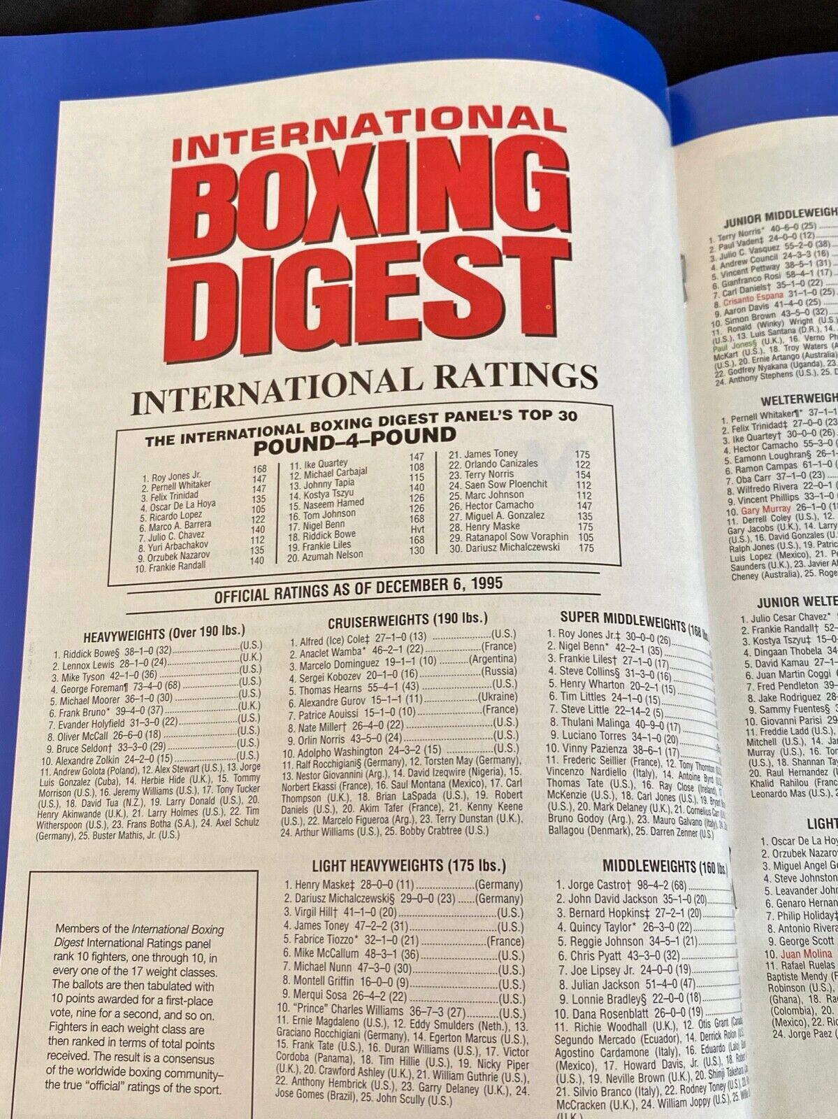 OSCAR DELA HOYA "FIGHER OF THE YEAR"- BOXING DIGEST (2/96) + BUDWEISER PROMO Boxing Digest & Budweiser - фотография #4