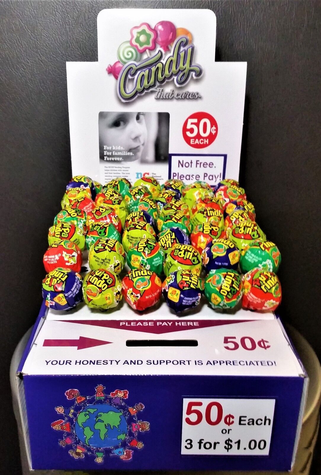 25 New Vending Route Display Honor Boxes Sells Candy & Lollipop Donation Charity Без бренда - фотография #2