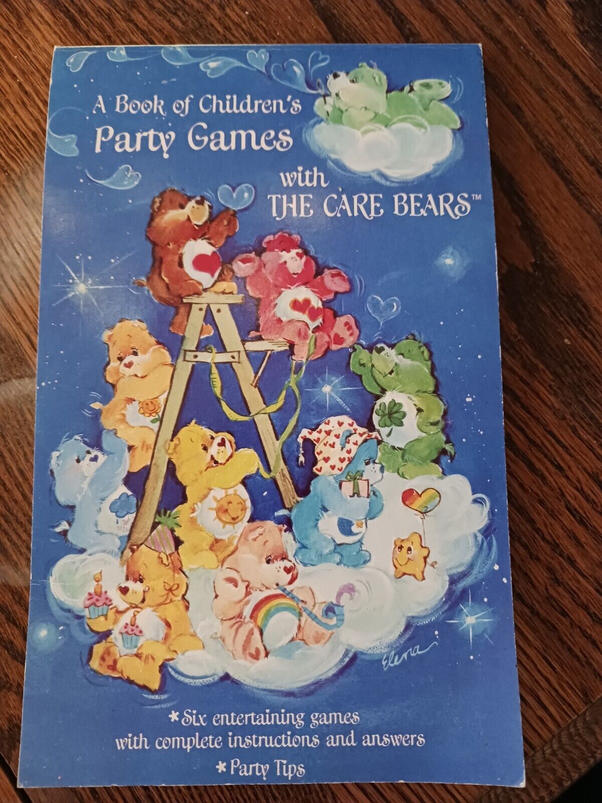 1984 Never Used Care Bears Party Game Book Без бренда
