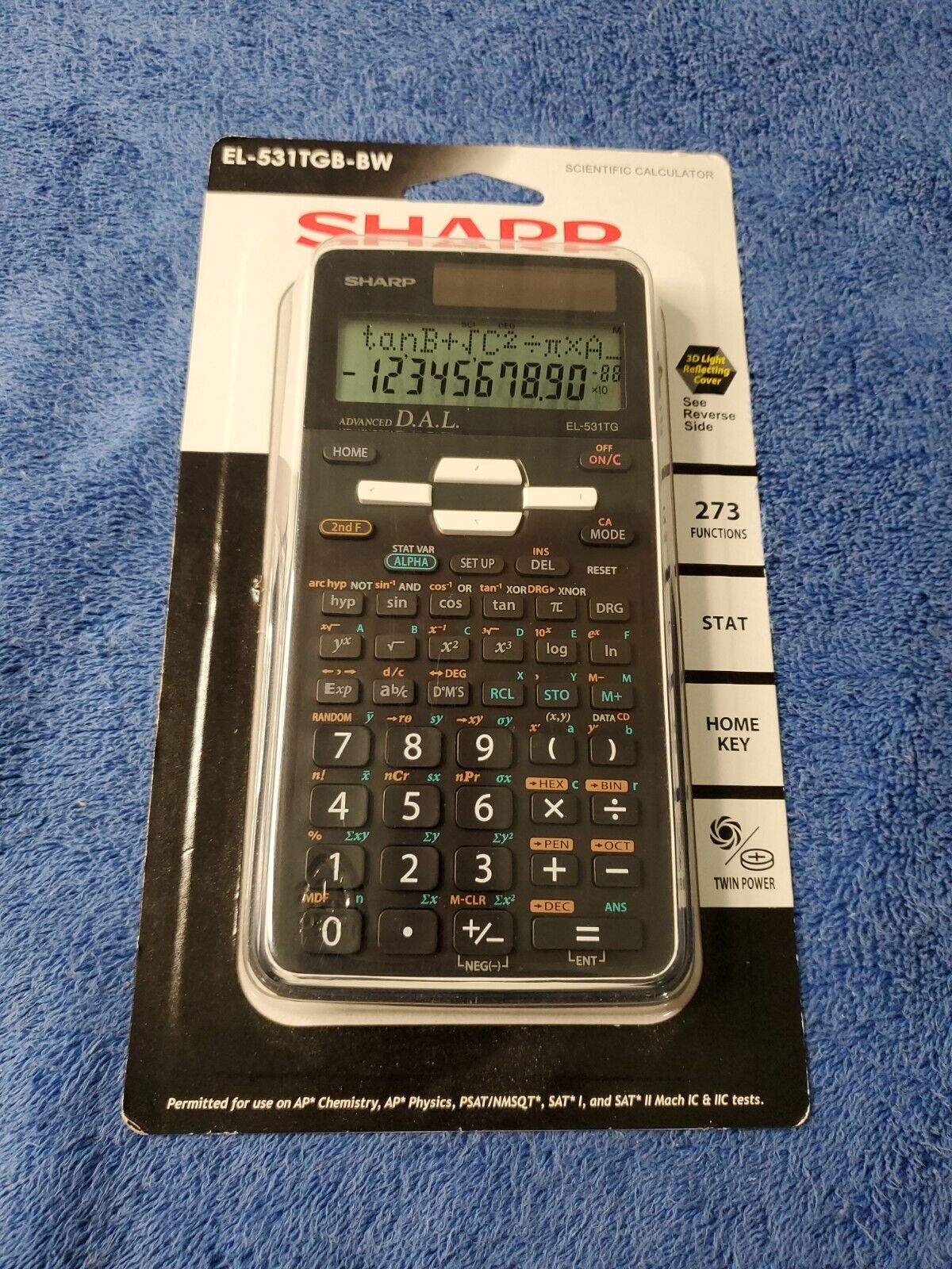 Sharp EL-531TGB-BW 12-Digit Scientific/Engineering Calculator Sharp EL-531TGB-BW
