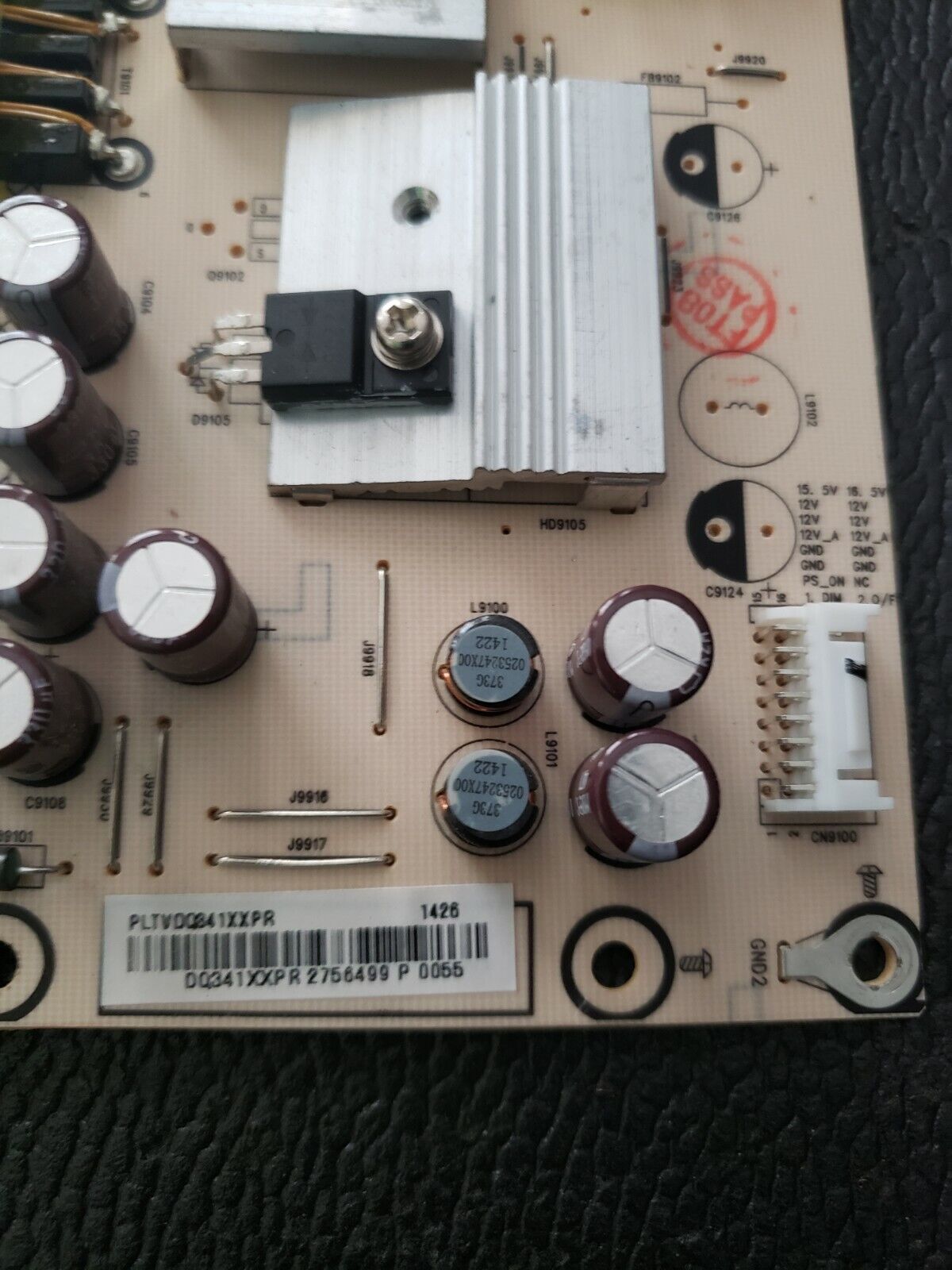 Sharp PLTVDQ341XXPR Power Supply / LED Board for LC-42LB261U Sharp POWER SUPPLY - фотография #2
