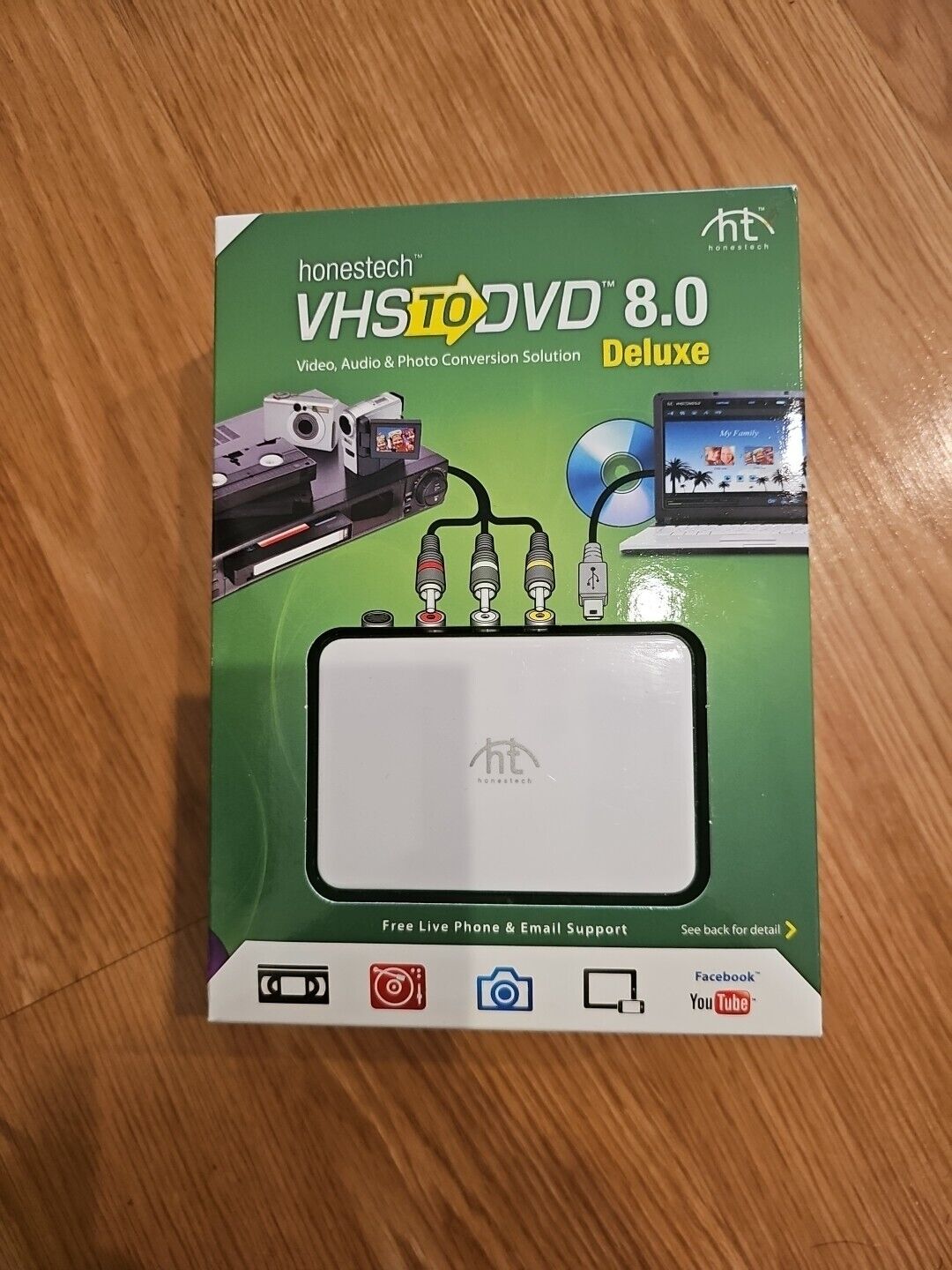 Honestech VHS to DVD 8.0 Deluxe Software, Brand NEW sealed Honestech VDD8M