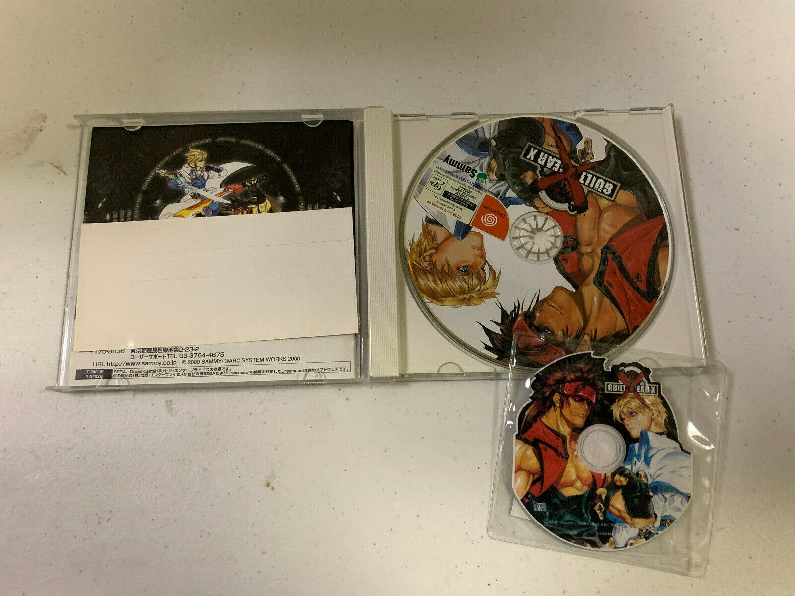 Japanese Sega Dreamcast + Games Guilty Gear X & Gunbird 2 Lot SEGA Sega Dreamcast - фотография #2