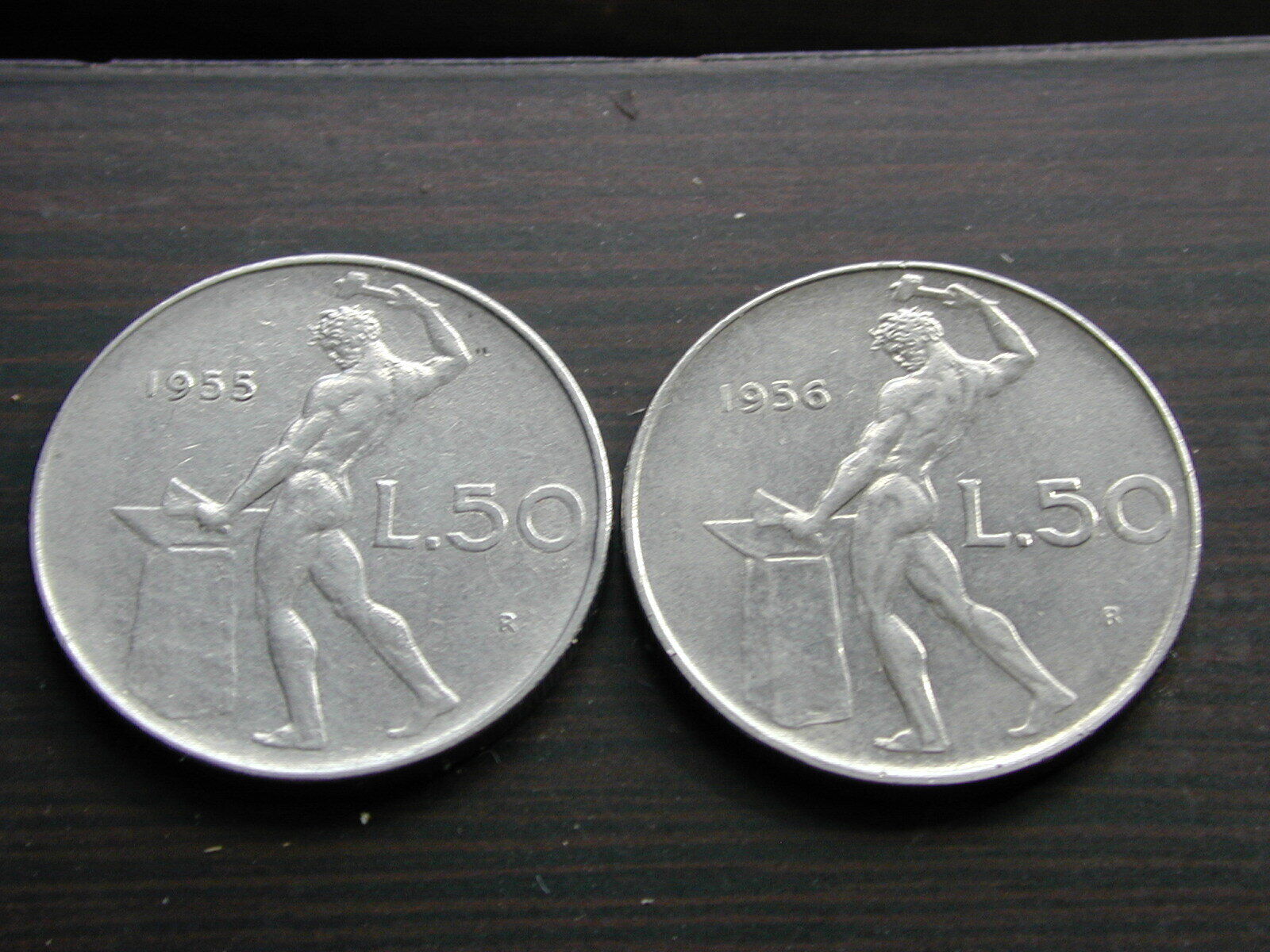 ITALY 19 pc Stainless Steel 50 lire 1955-78 KM95 16 pcs and 1 93 KM95a Nice Lot Без бренда - фотография #2