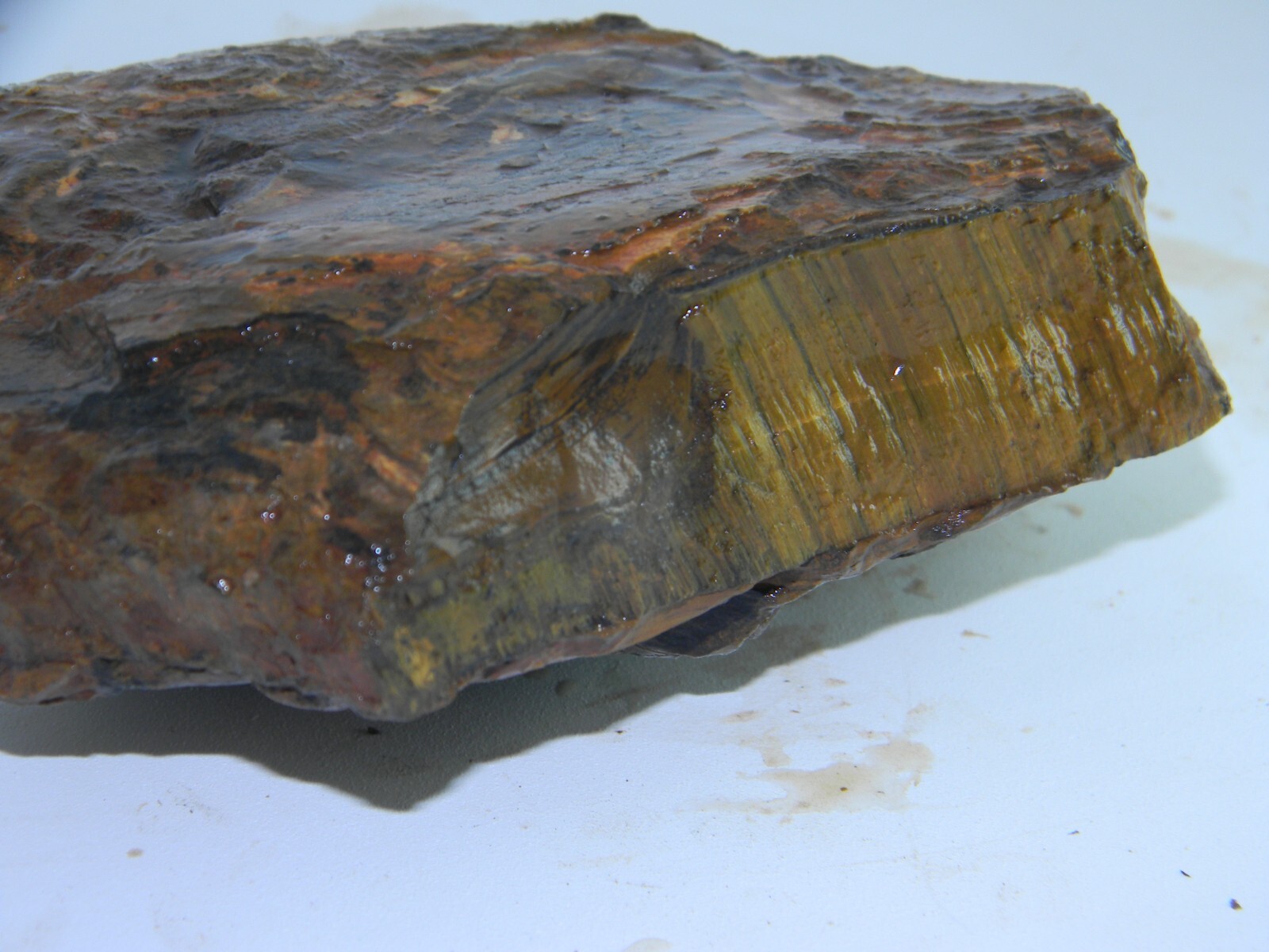 6 lbs Thick Slab Gold Premium Tiger Eye Rough Two Slabs #118 Без бренда - фотография #9