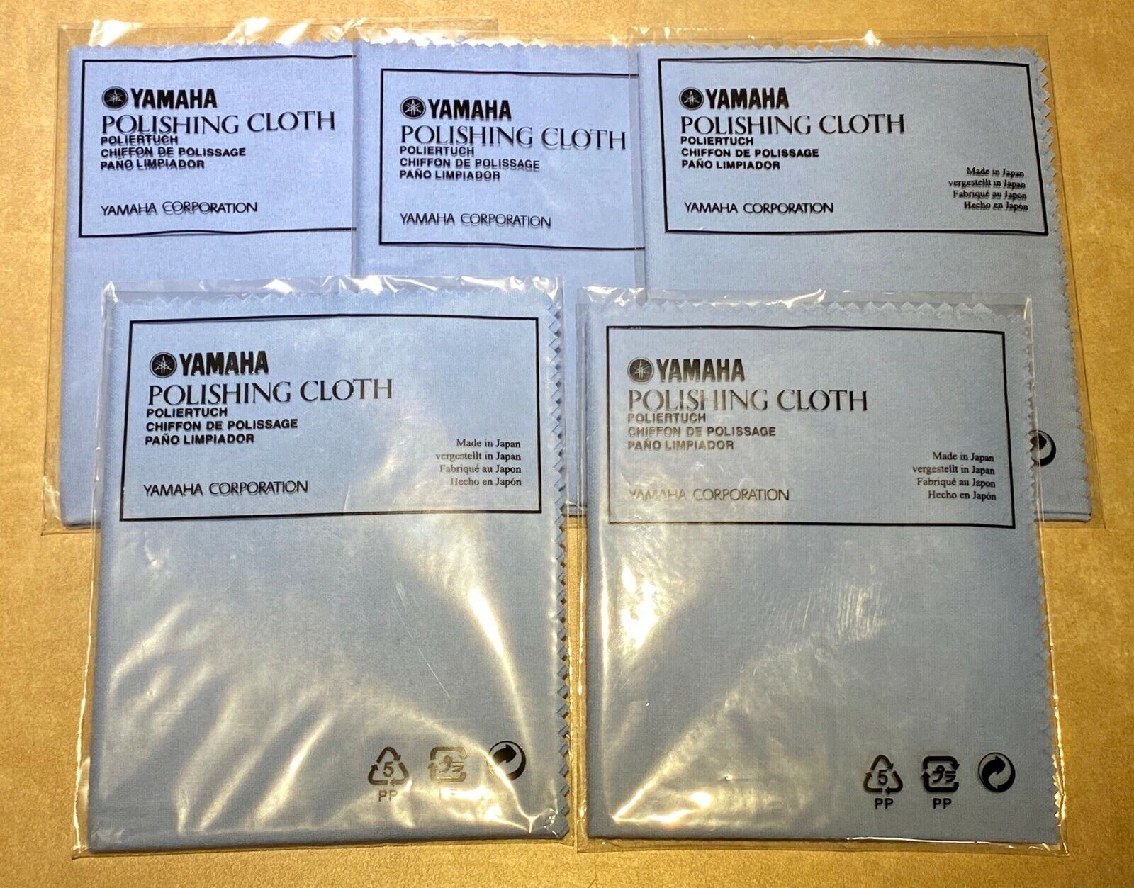 Yamaha Instrument Polishing Cloth, Qty 5 Yamaha Does Not Apply