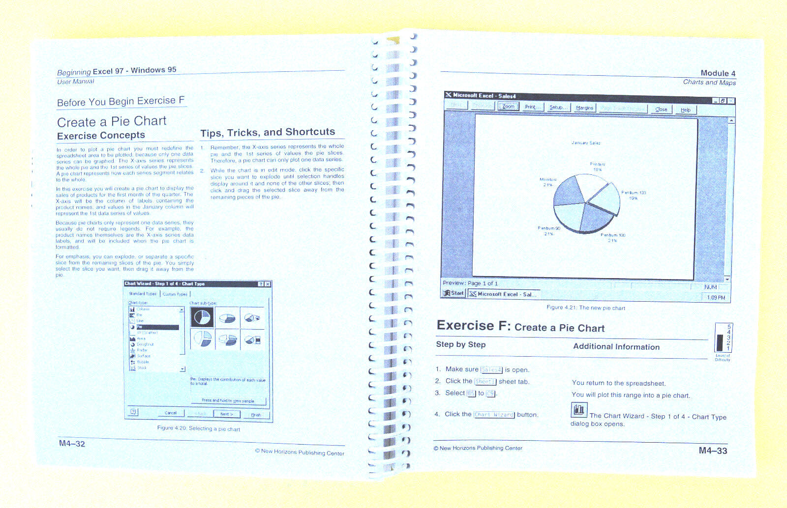 MICROSOFT EXCEL 97—MANUAL BEGINNING LEVEL—FREE DISK—NEW HORIZON COMPUTR LEARNING Microsoft - фотография #8