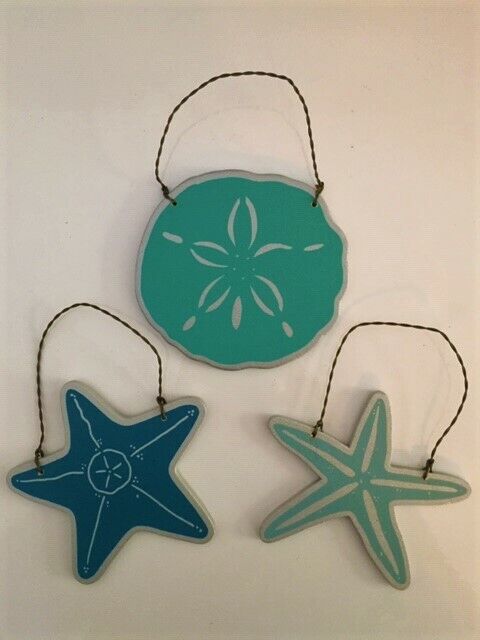 Primitives by Kathy Beach Decor Ornaments - Starfish (Set of 3) Primitives by Kathy