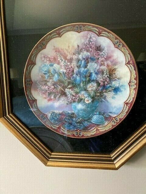 2 Framed Lena Liu Flower Fairies collector plates Magic Makers/Delicate Dancers W S George - фотография #4