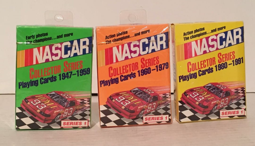 NASCAR Racing Collectors Series 1 Three Packs Of Playing Cards 1947-1981 Hoyle Hoyle - фотография #2