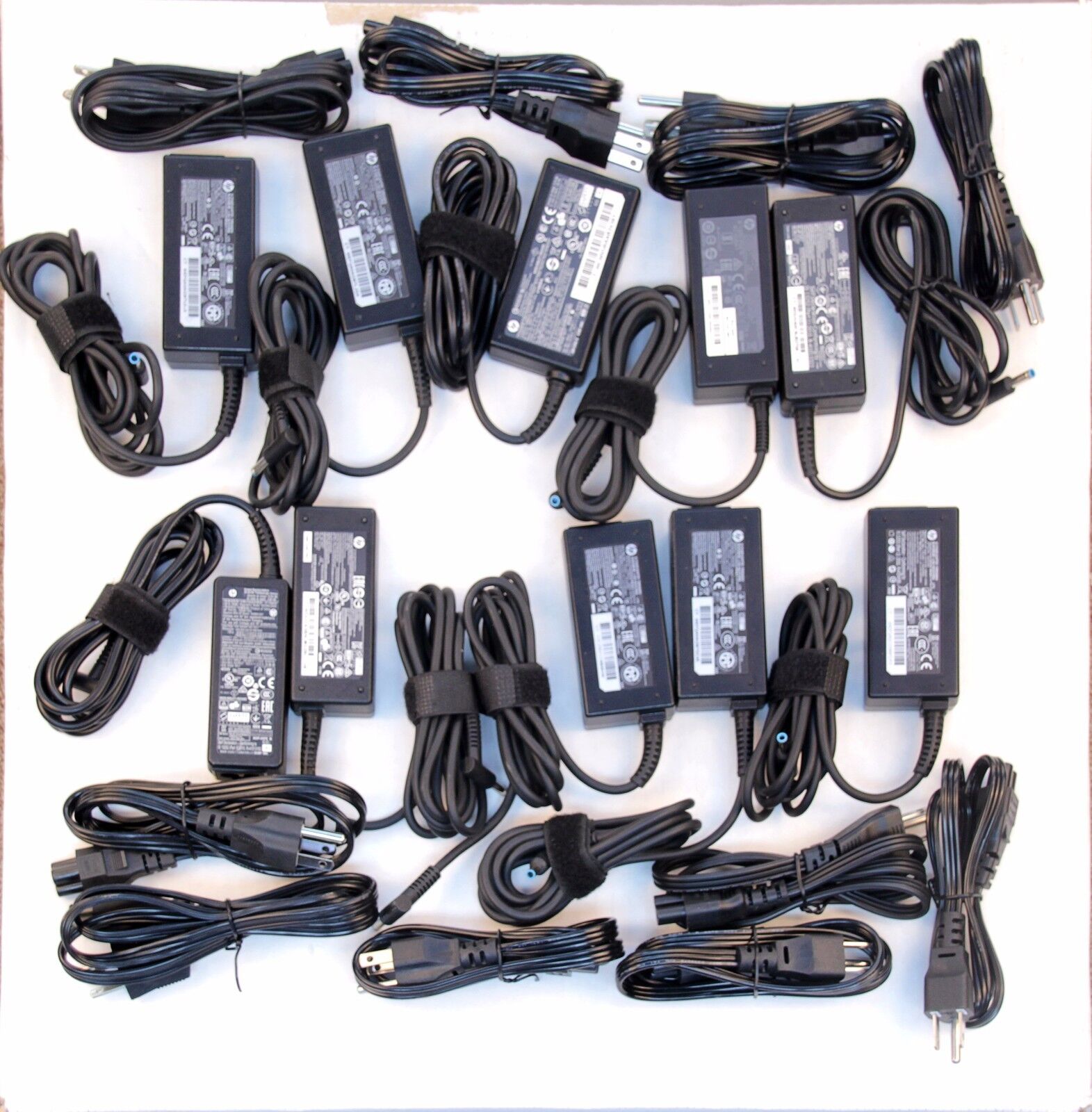 Pack of 10 HP OEM 45W 4.5mm Laptop Charger Power Adapter Wholesale Lot HP Does Not Apply