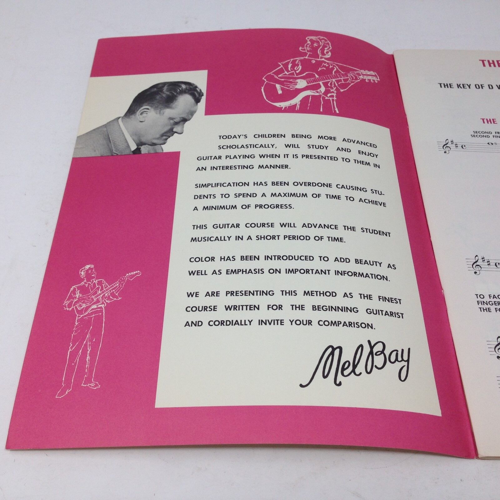 Vintage 1965 MEL BAY Easy Way to Guitar: Lot of one B booklets + one C booklets Без бренда - фотография #9
