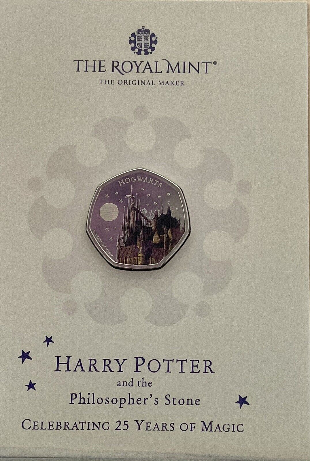Royal Mint 2023 Harry Potter Hogwarts Color Coin in Folder! BU 50p Coin #4of4 Без бренда