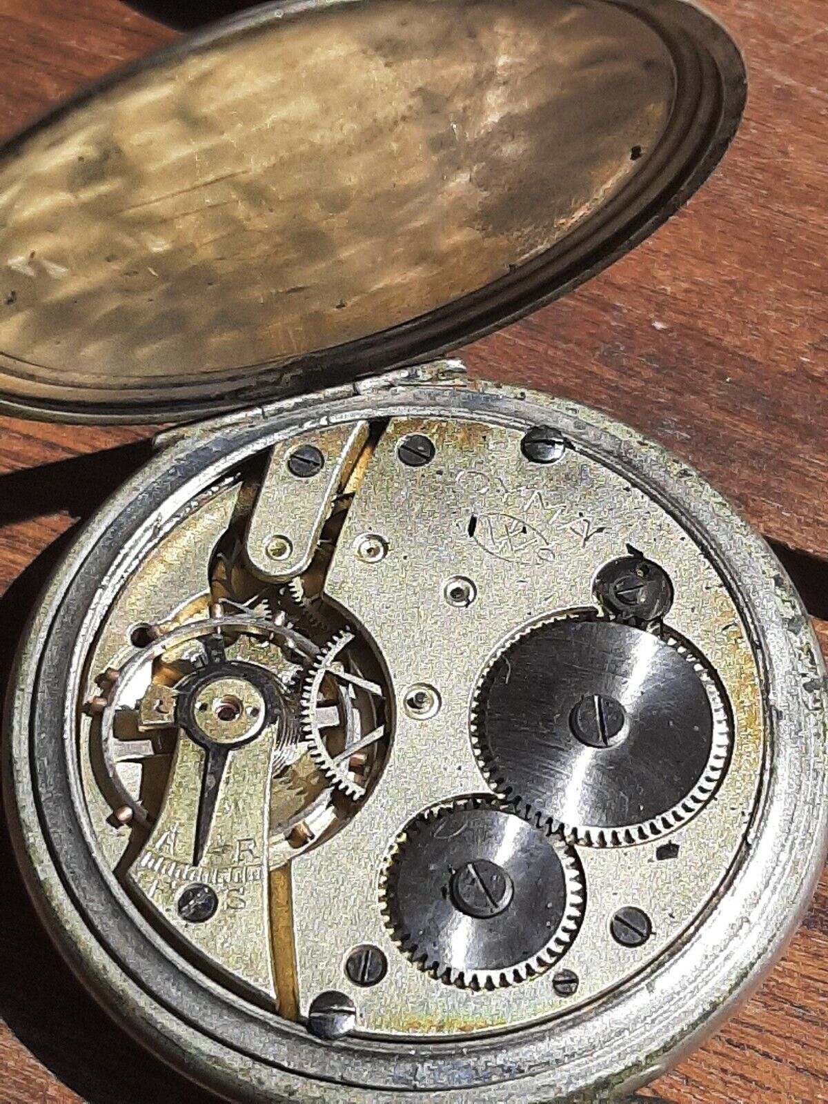 Cyma Pocket Watch & Antique Swiss Pocket Watch For Parts or Repair Lot x 2 CYMA - фотография #5