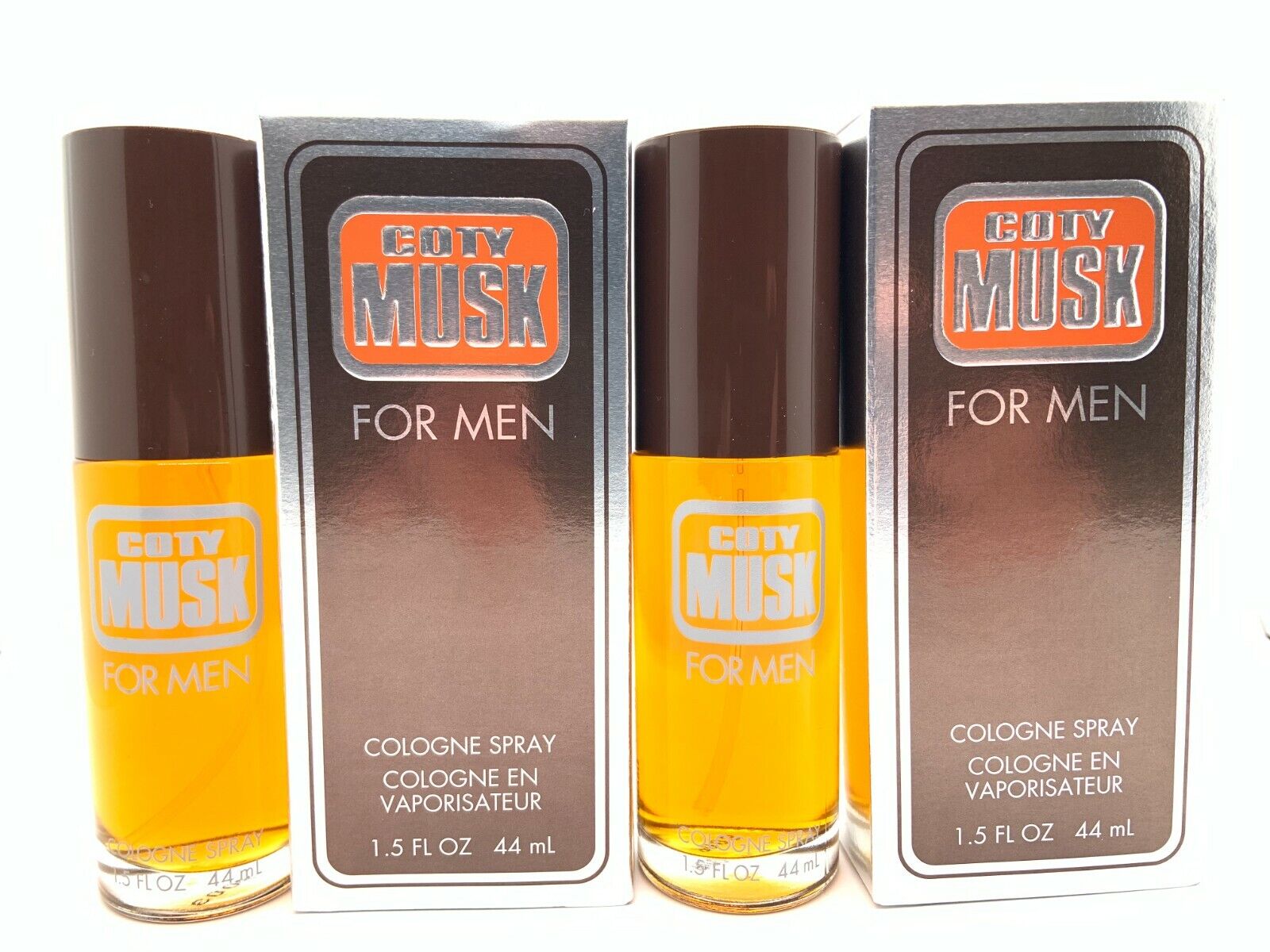 Lot of 2 Pc - Coty Musk 1.5 oz Cologne Spray, for Men Pack of 2 Pc - New in Box Coty Coty15