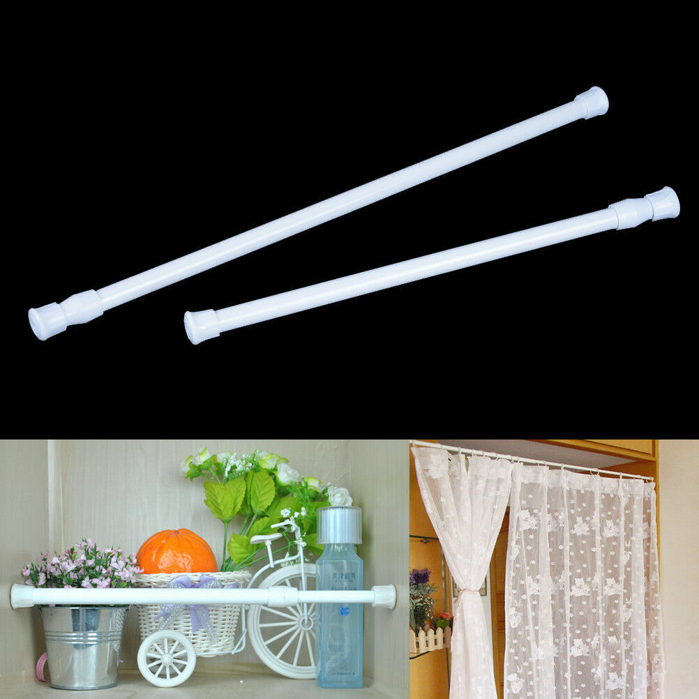2PC Shower Curtain Rod 23-44 Inch Non-Slip Spring Heavy-Duty Tension Curtain Rod Unbranded does not apply - фотография #3