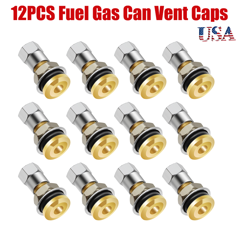 12 PCS Fuel Gas Can Jug Vent Caps For Gas Fuel Water Can to Allow Faster Flowing Alpha Rider Does Not Apply