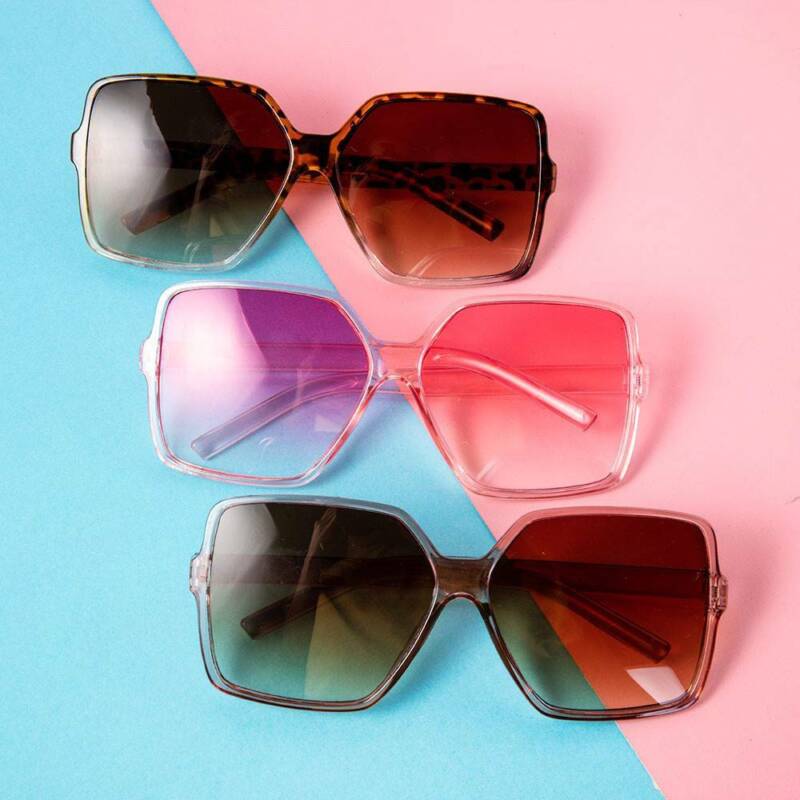 2022 Oversized Square Sunglasses Women Driving Outdoor Glasses Eyewear UV400 New Unbranded Does not apply - фотография #8