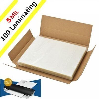 100 5 Mil Thermal Laminator Laminating Pouches Letter Size Clear 9"x11.5" Sheets MFLABEL Does Not Apply - фотография #5