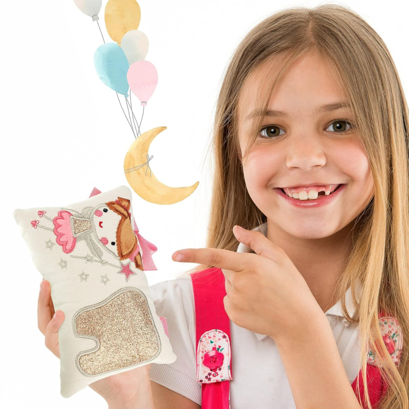 Tooth Fairy Pillow with Pocket Kids Tooth Pillow Tooth Keepsake Pouch Tooth Fair Does not apply - фотография #5