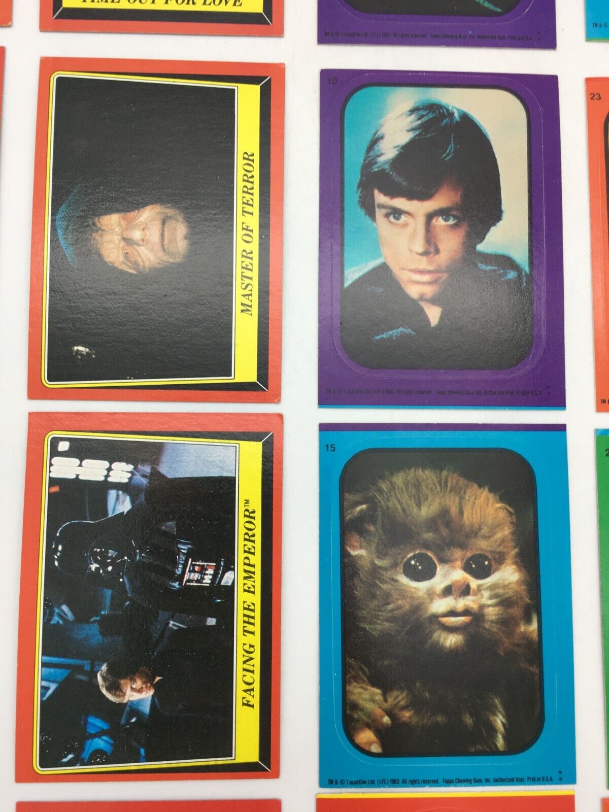 1983 Star Wars Return of the Jedi Trading Card Lot (29 Cards)  Topps - фотография #6