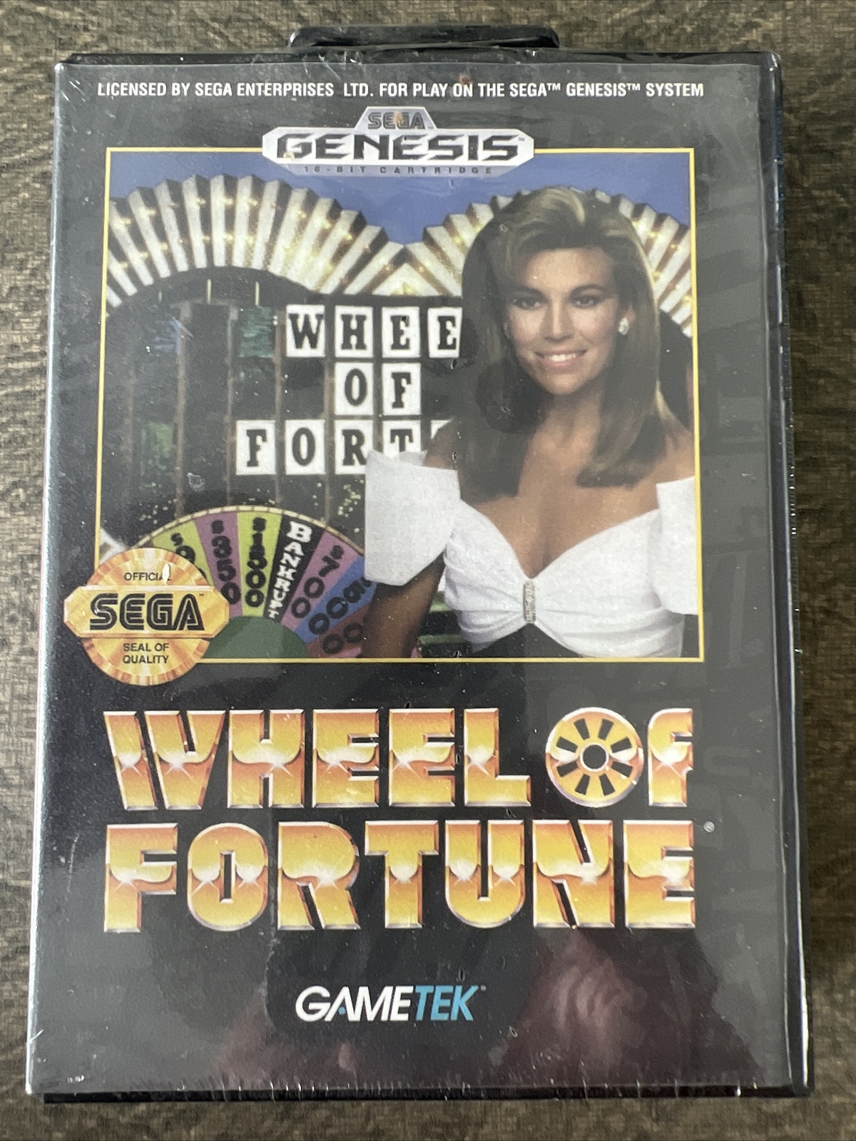 Wheel of Fortune Sega Genesis Factory Sealed 1st PRINT Clam Shell Case WATA VGA Без бренда