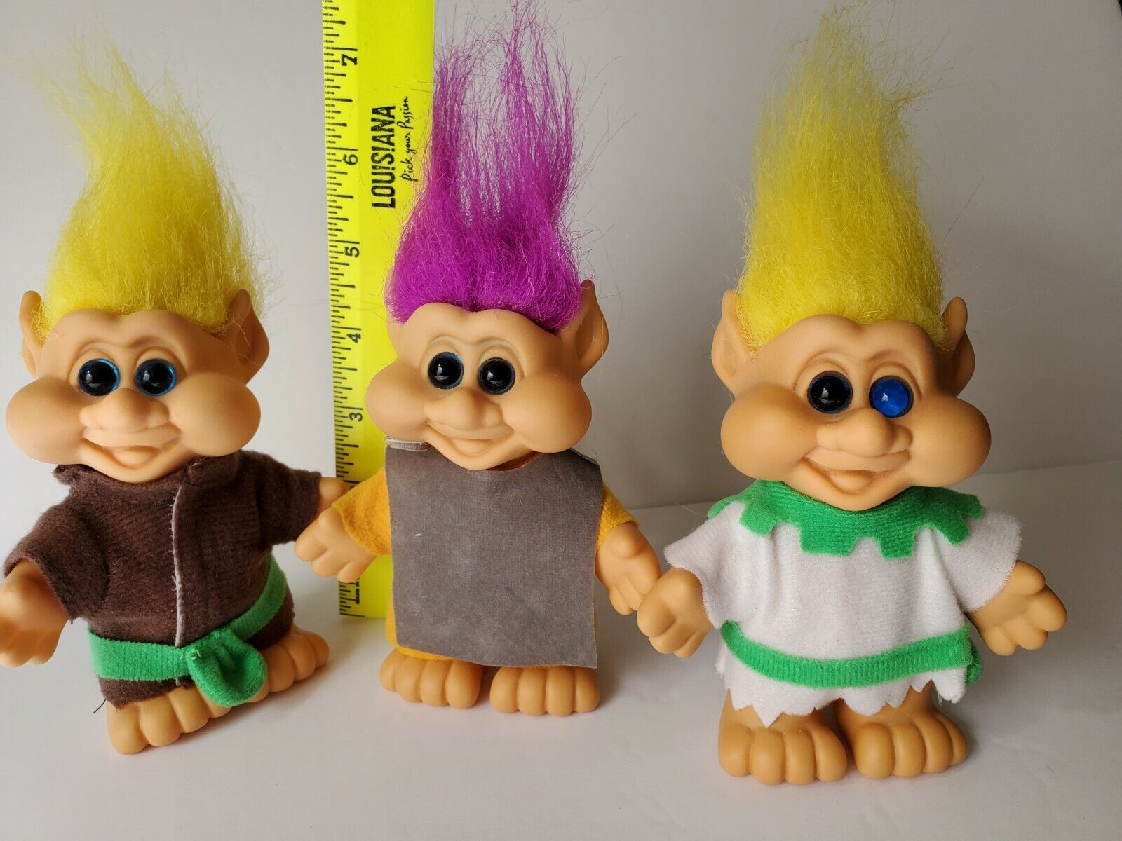 Vintage ITB Troll Dolls Lot of 3  Knight Monk & Squire Outfits 5 Inches 1991 ITB - фотография #9