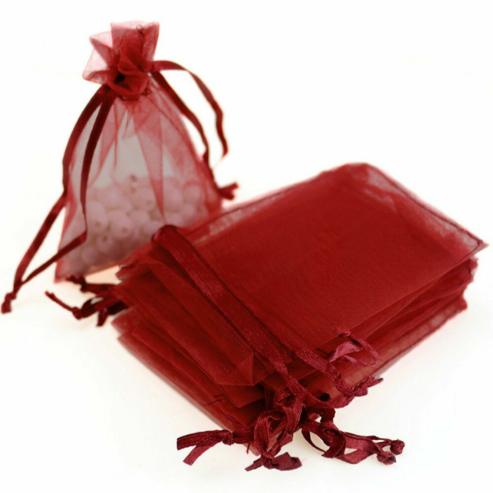  New "4x4" Drawstring Organza Bags Jewelry Pouches Wedding Party Favor Gift Bags Unbranded - фотография #10