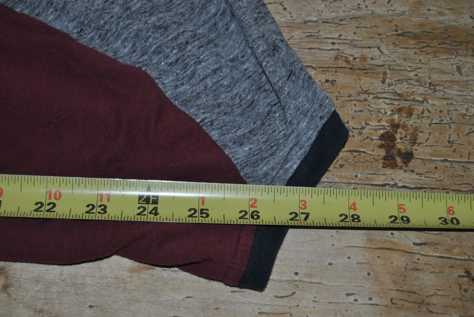 Old Navy Long Sleeve Red / Gray Soft Wash Men's Medium Pull Over Top  Old Navy n/a - фотография #12