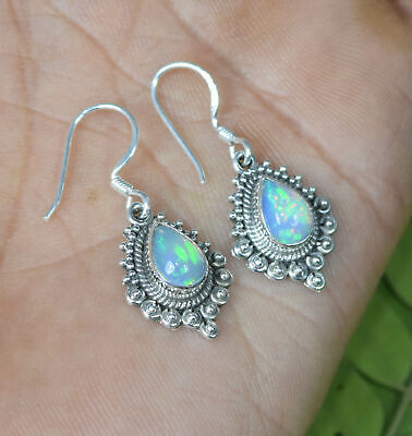 Wholesale 21pr Solid Sterling Silver Ethiopian Opal Hook Earring Lot! U298 Unbranded - фотография #3