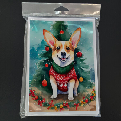 Corgi Christmas Greeting Cards and Envelopes Pack of 8 DAC3429GCA7P Без бренда - фотография #3