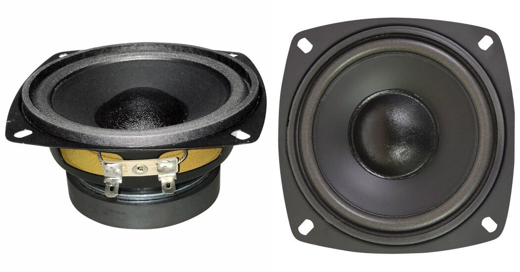 NEW (2) 4" Woofer Speakers.Home Audio Replacement Pair.4.5" total frame.8ohm. audioselect 4inch.four inch.4in altavoz.stereo driver.