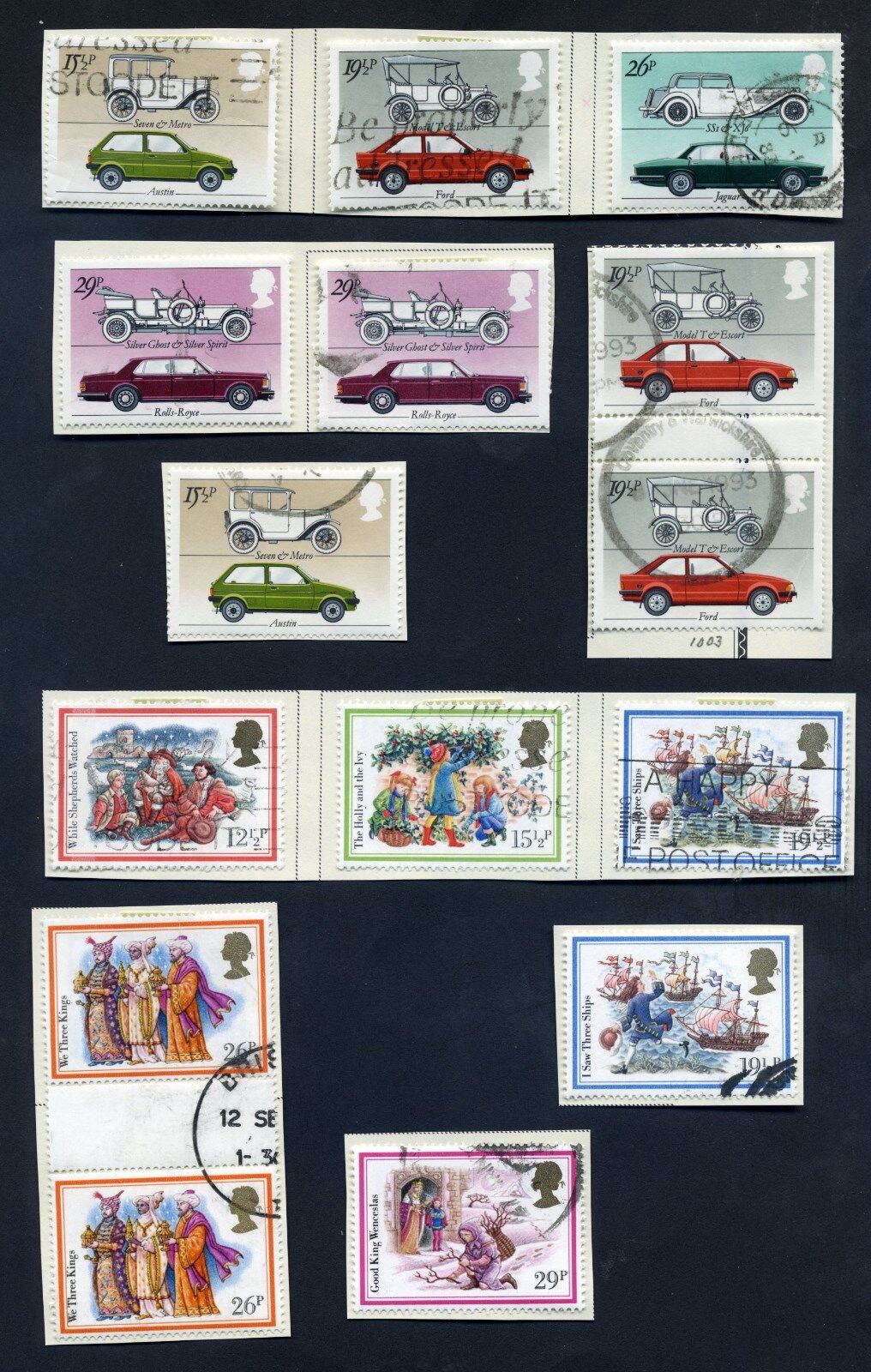Lot of 40 stamps, UK, 1982 Scott 965-968, 983-1010, Eight Complete Sets Без бренда - фотография #3