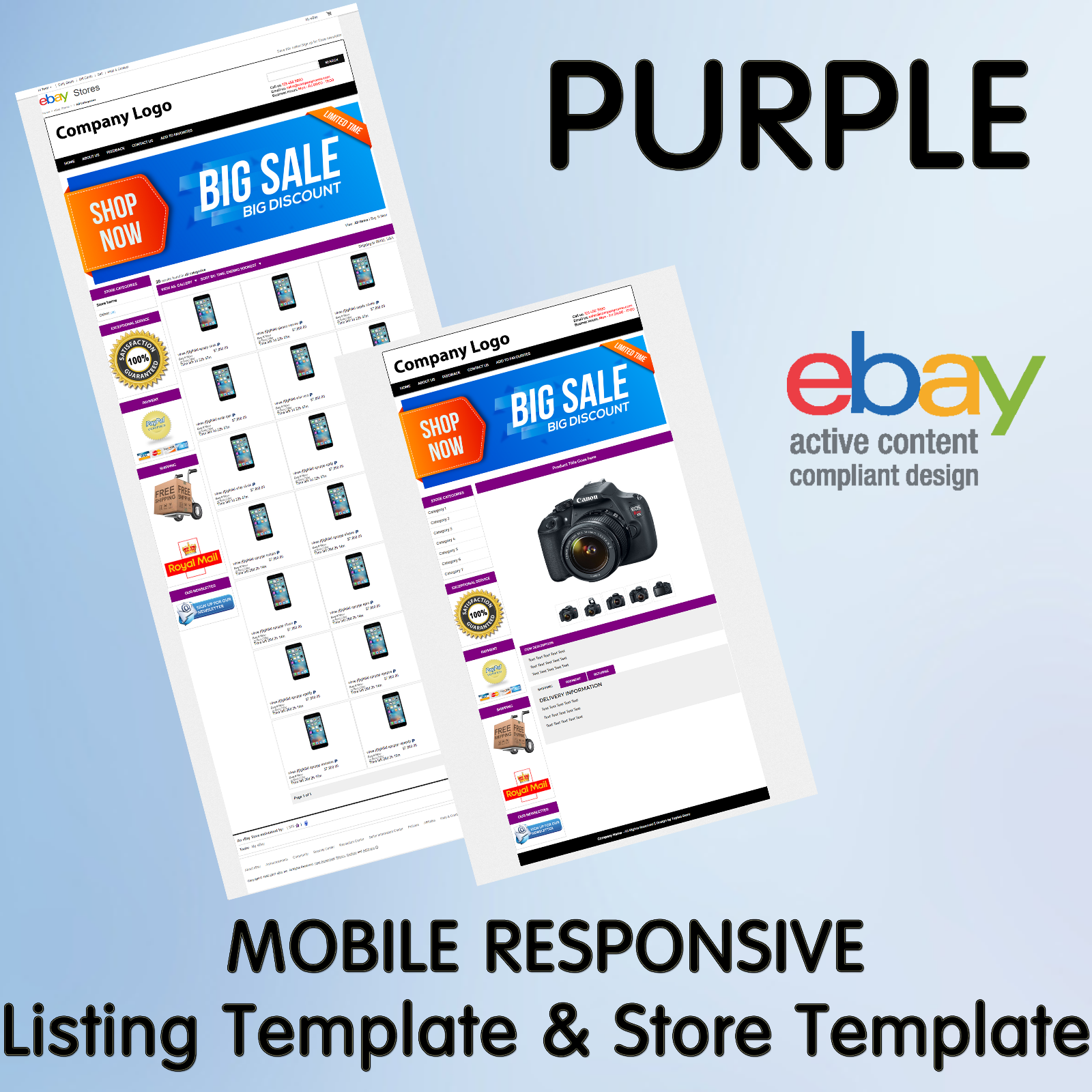 Ebay Template Store Design Listing Responsive Custom Professional Mobile HTML Без бренда - фотография #8