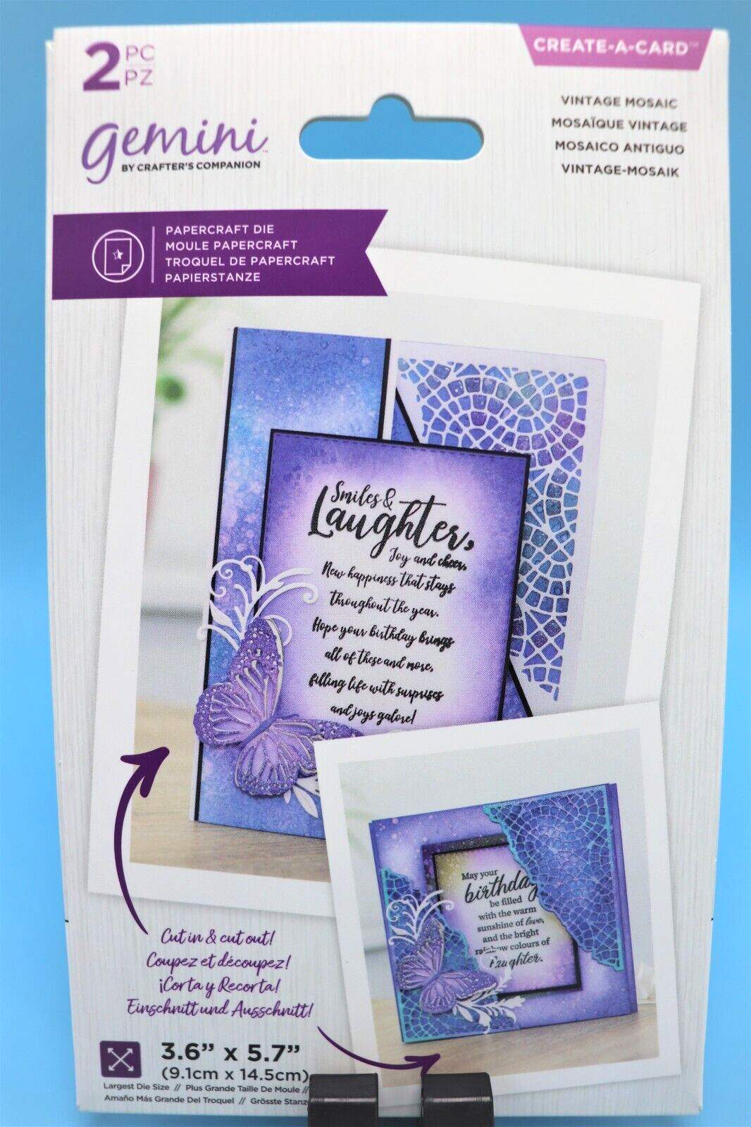 NEW gemini Create a Card Textured Corner Dies by Crafters Companion Gemini Does Not Apply - фотография #5
