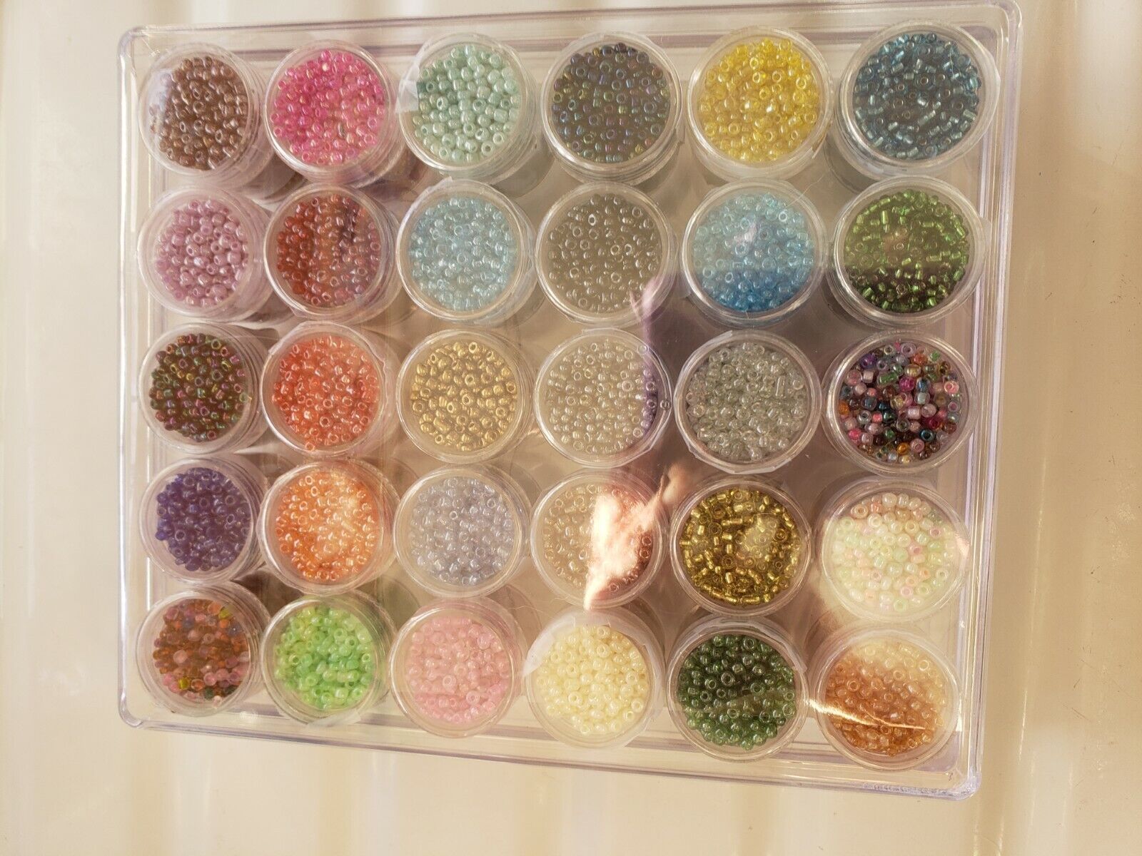 BULK LOT SALE-30 FULL Cylinders of 2mm Seed Beads  + Container + 30 FREE Charms Unbranded Does Not Apply - фотография #4