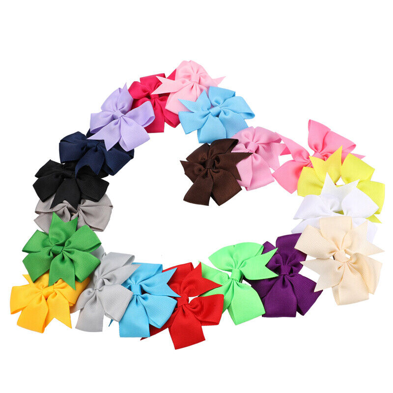 40 Pcs in Pairs 3.5" Boutique Hair Bows Alligator Clips For Girls Toddlers Kids Unbranded - фотография #8