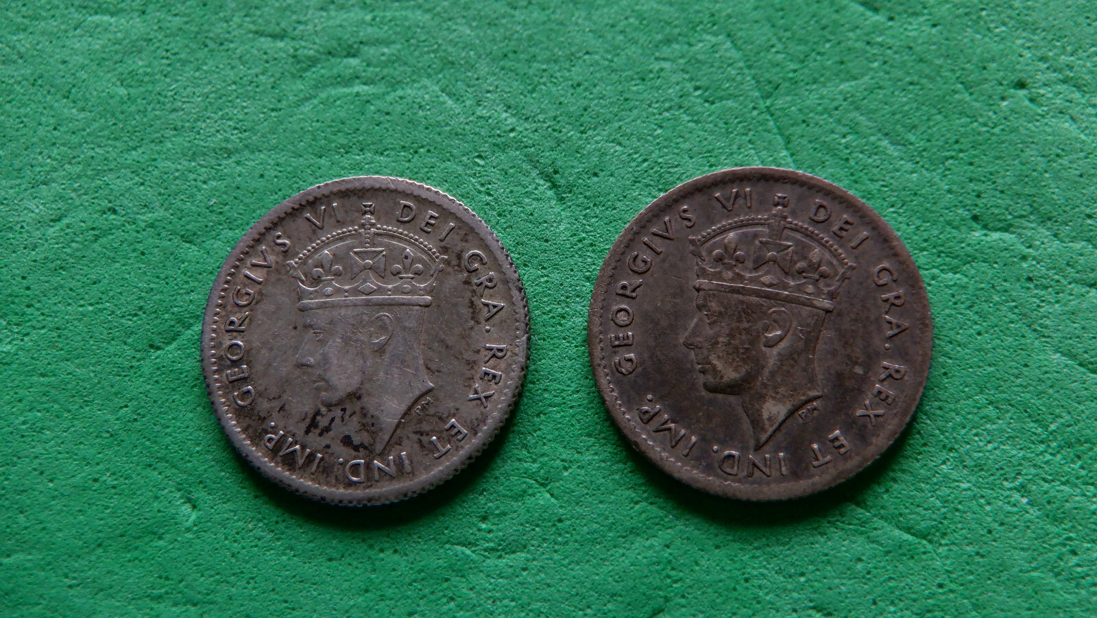 2 COINS NEWFOUNDLAND SILVER 5 CENTS 2x1941-C STERLING .925 SILVER 5 CENTS Без бренда - фотография #4